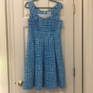 Blue and white Calvin Klein dress